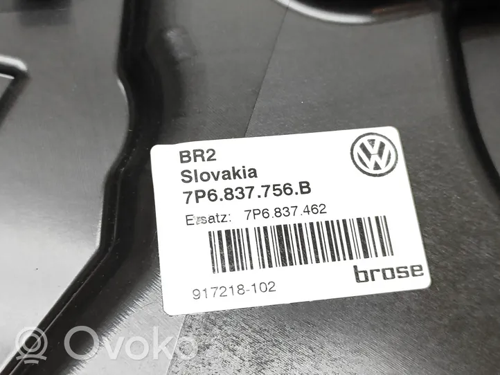 Volkswagen Touareg II Meccanismo di sollevamento del finestrino anteriore senza motorino 7P6837756B