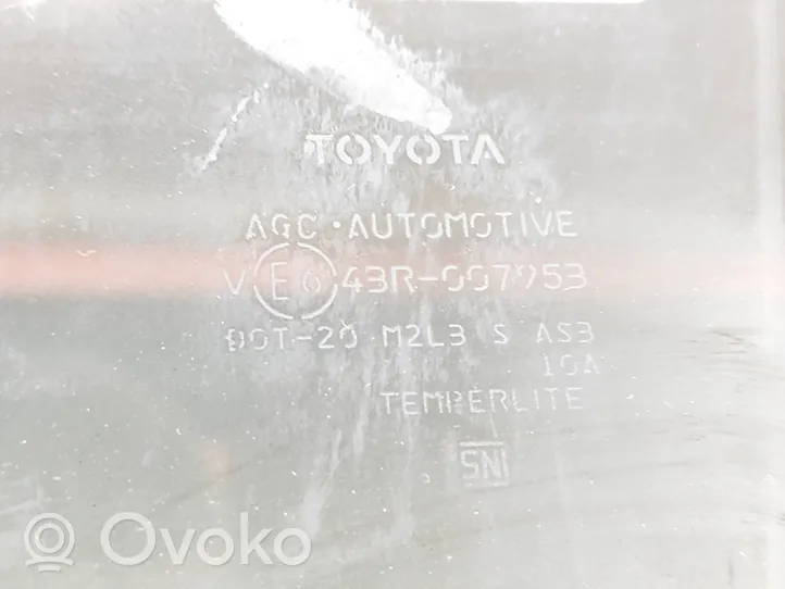 Toyota RAV 4 (XA50) Vetro del finestrino della portiera posteriore 43R007953