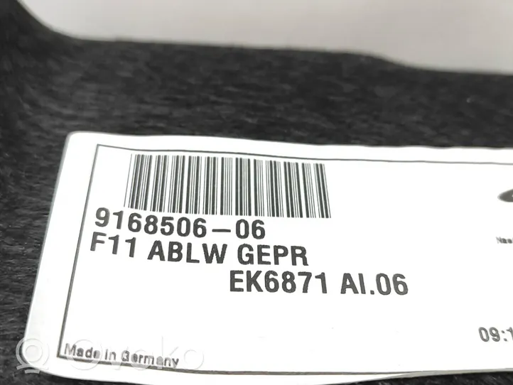 BMW 5 F10 F11 Alfombra revestimiento del maletero/compartimiento de carga 9168506