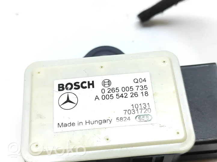 Mercedes-Benz E W212 Capteur de vitesse de lacet d'accélération ESP A0055422618