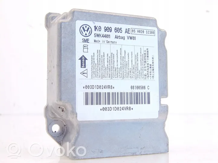 Volkswagen Scirocco Sterownik / Moduł Airbag 1K0909605AE