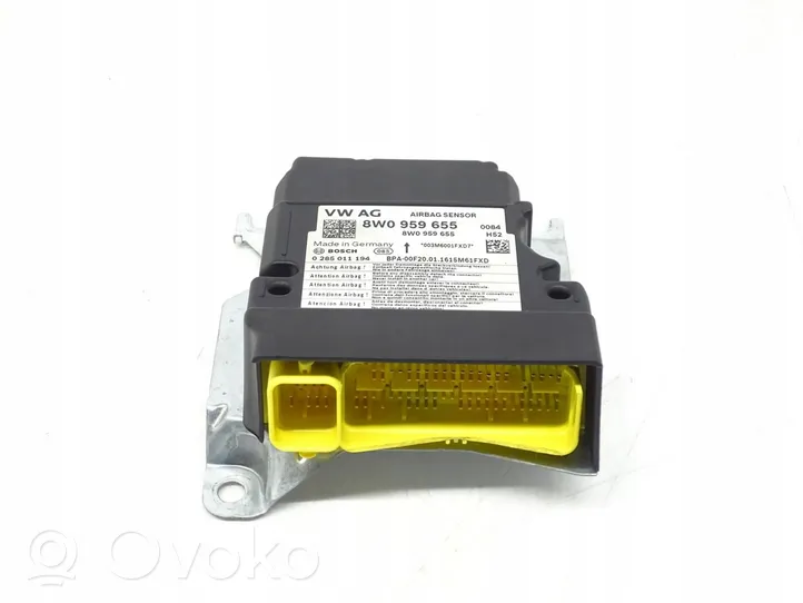 Audi A4 S4 B9 8W Turvatyynyn ohjainlaite/moduuli 8W0959655