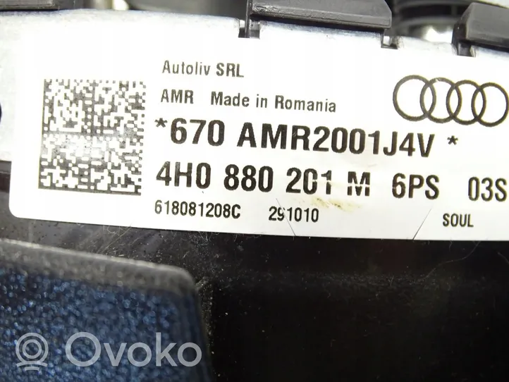 Audi A8 S8 D4 4H Poduszka powietrzna Airbag kierownicy 4H0880201M