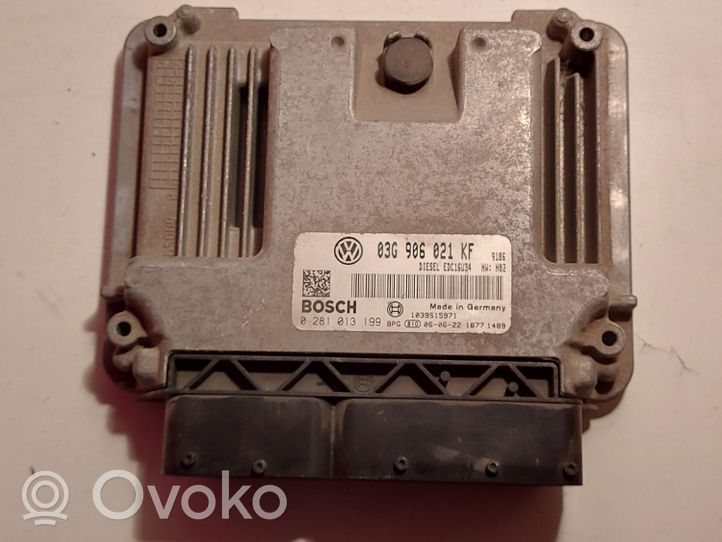 Volkswagen Touran I Calculateur moteur ECU 03G906021KF