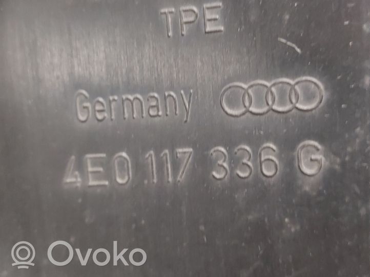Audi A8 S8 D3 4E Oro nukreipėjas/ kanalas interkūlerio radiatoriaus 4E0117336G