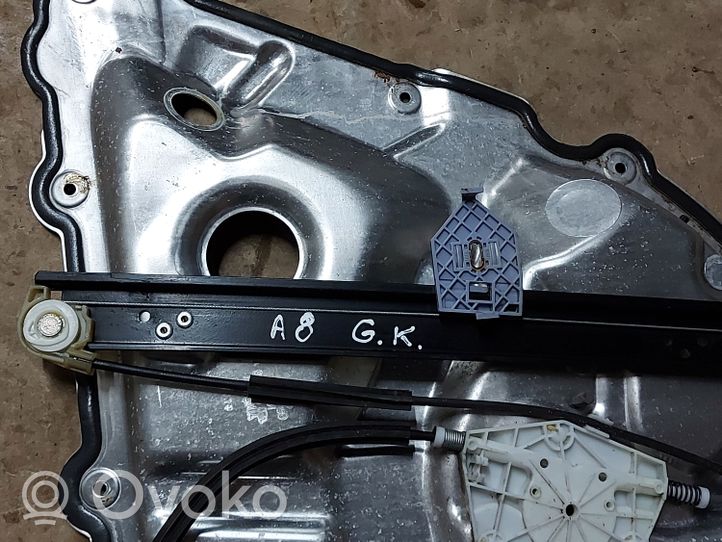 Audi A8 S8 D3 4E Mechanizm podnoszenia szyby tylnej bez silnika 4E0839849A