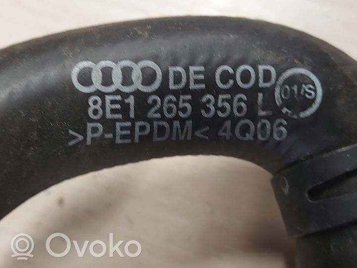 Audi A4 S4 B7 8E 8H Coolant pipe/hose 8E1265356L