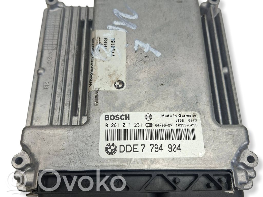 BMW 7 E65 E66 Engine control unit/module 