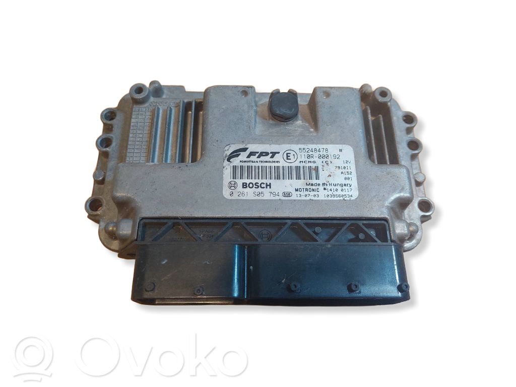 Fiat Doblo Unité de commande, module ECU de moteur 