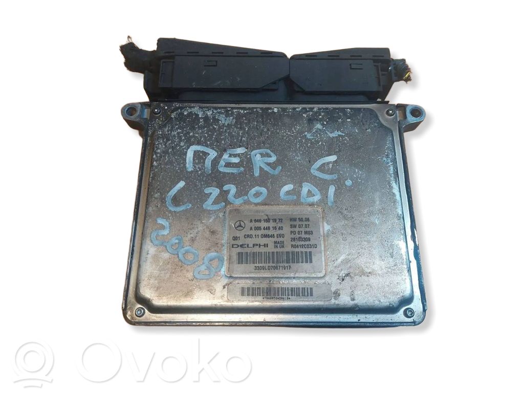 Mercedes-Benz C W204 Unitate control motor/modul ECU 