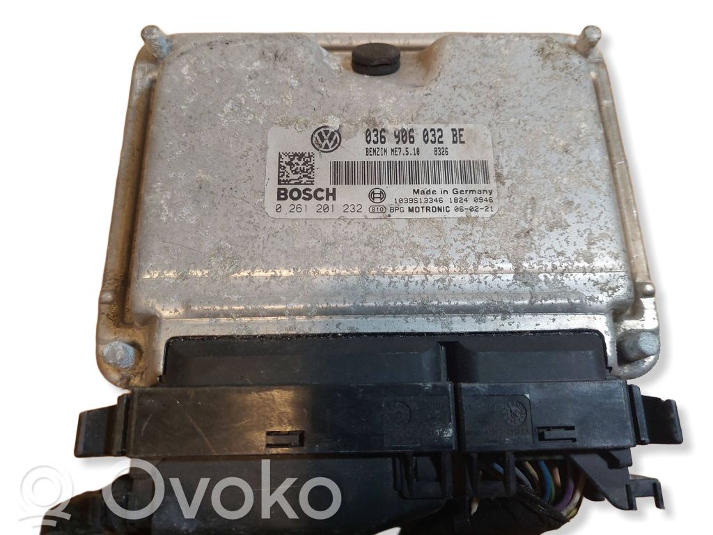 Engine control unit/module ECU   0261201232,036906032BE,ME7510