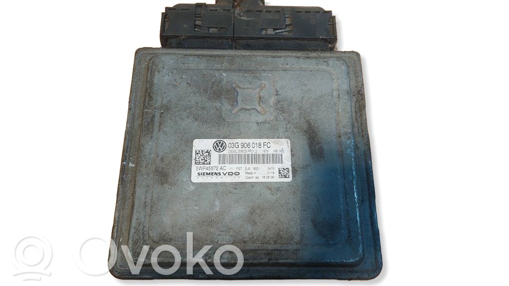 Engine control unit/module ECU   03G906018FC,5WP45572AC,SIMOSPPD12