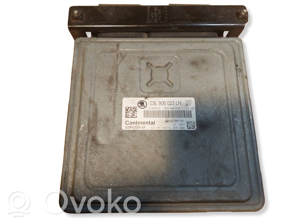 Engine control unit/module ECU   03L906023LN,5WP42689AA,03L906023LK,PCR21