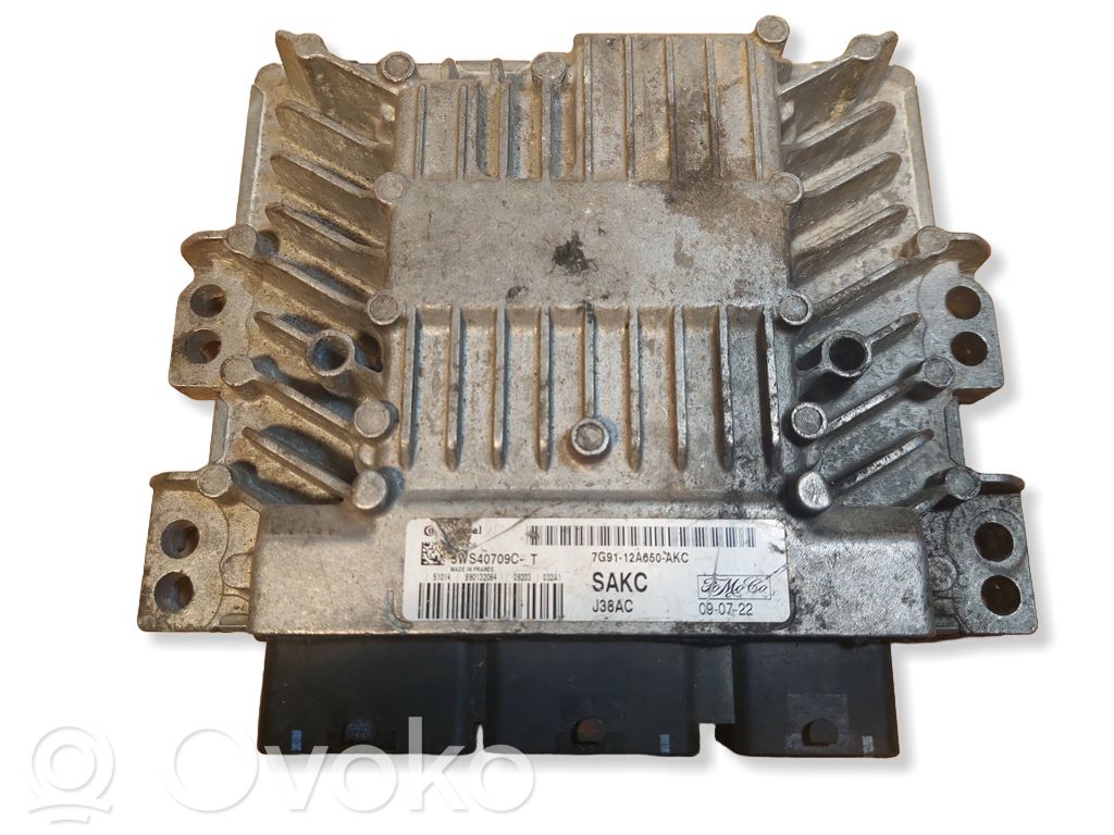 Engine control unit/module ECU   7G9112A650AKC,5WS40709CT,SID206