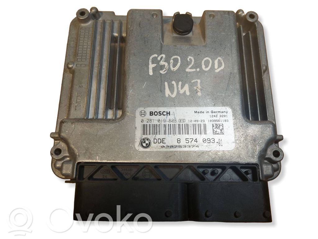 BMW 3 F30 F35 F31 Unitate control motor/modul ECU 