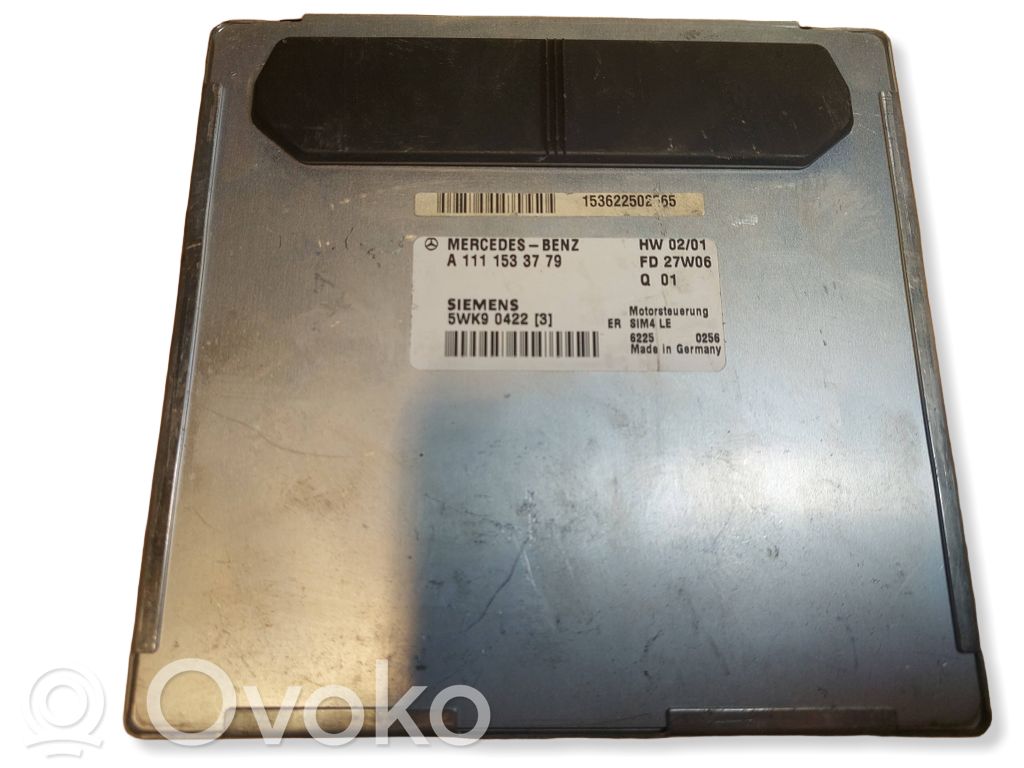 Mercedes-Benz SLK R170 Komputer / Sterownik ECU silnika 