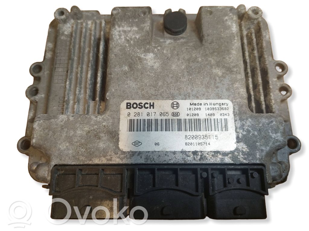 Engine control unit/module ECU   0281017065,8200935115,8201105714