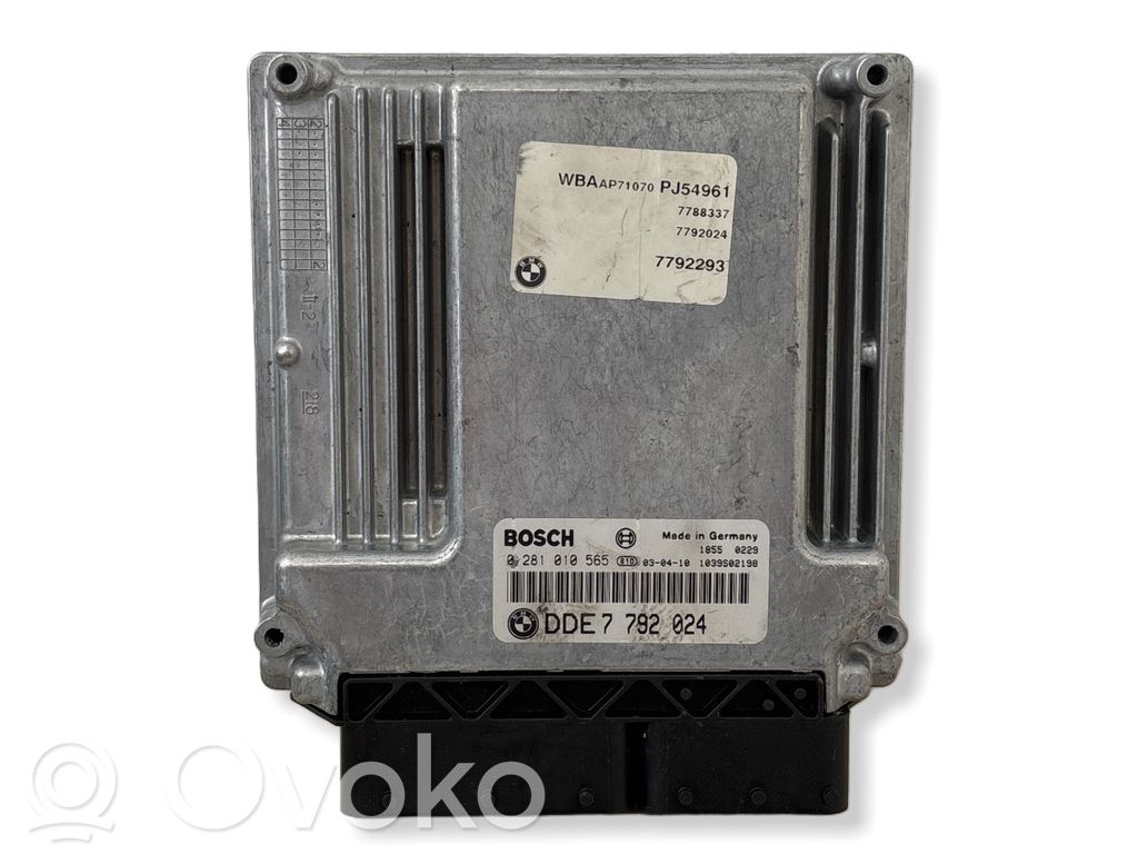 Engine control unit/module   7792024,0281010565,1039S02198