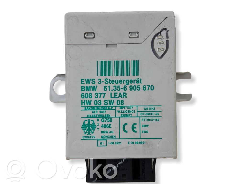 BMW 3 E46 Unidad de control/módulo inmovilizadora 