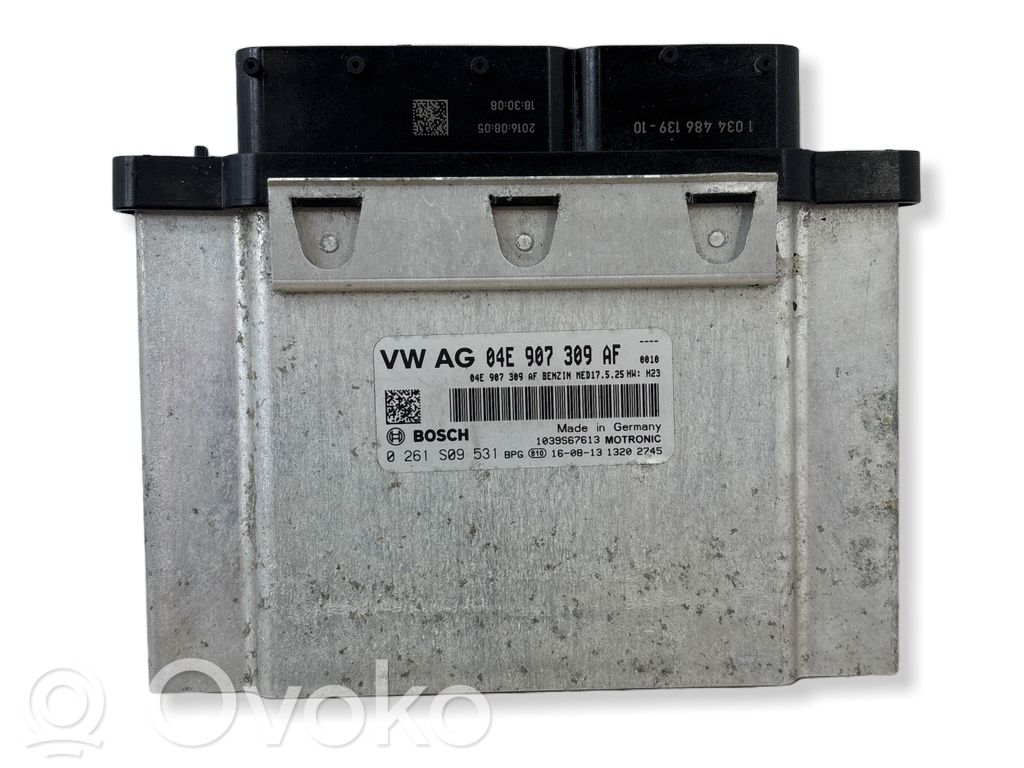 Engine control unit/module   04E907309AF,0261S09531