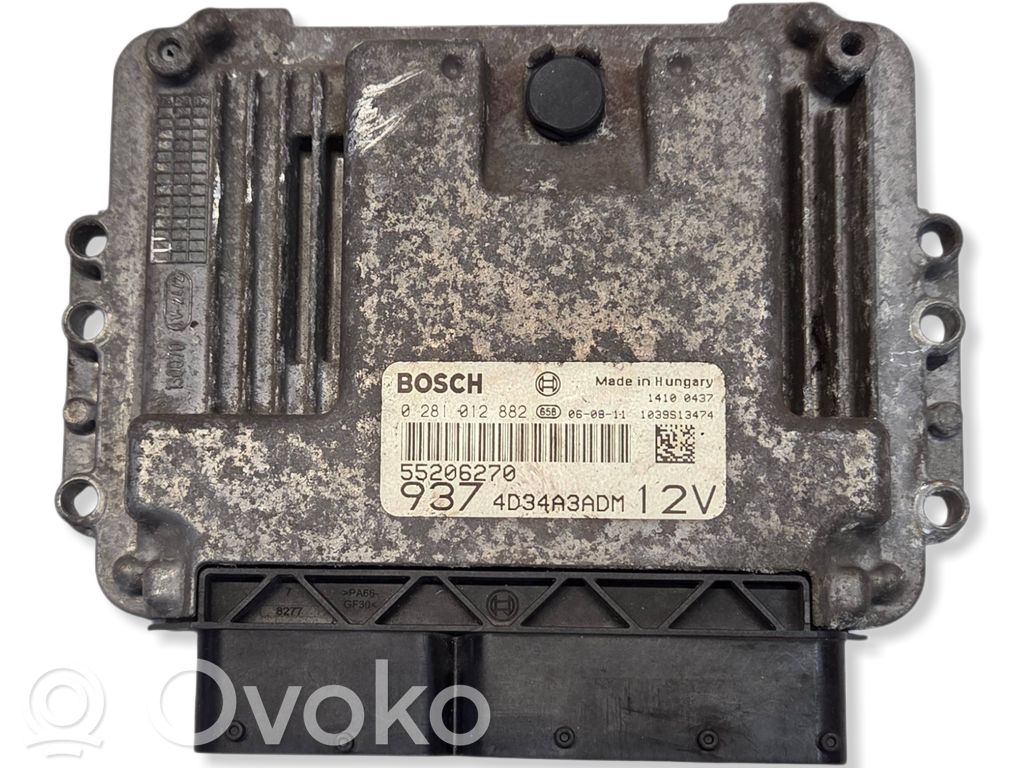 Engine control unit/module   55206270,0281012882,4D34A3ADM