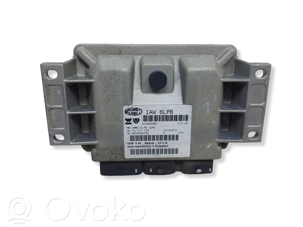 Engine control unit/module   9660215880KASACJ,9660215880,IAW6LPB