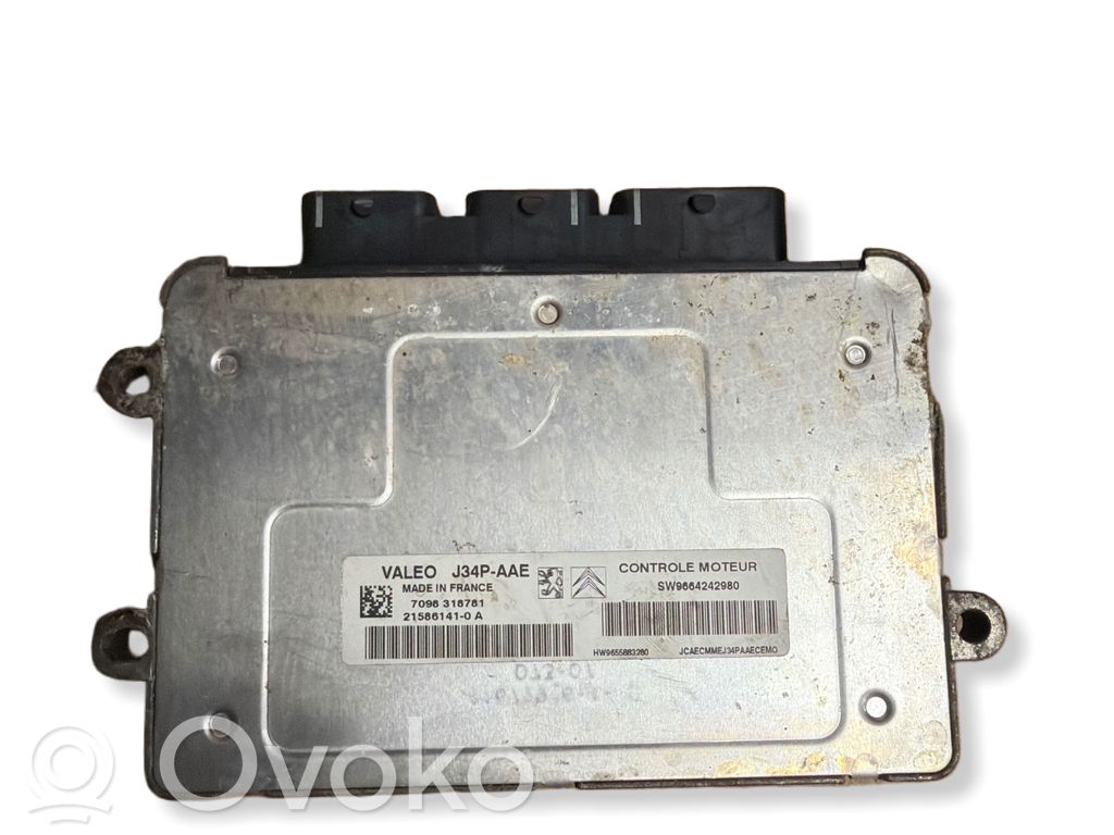 Engine control unit/module   9664242980,7098318781,J34PAAE