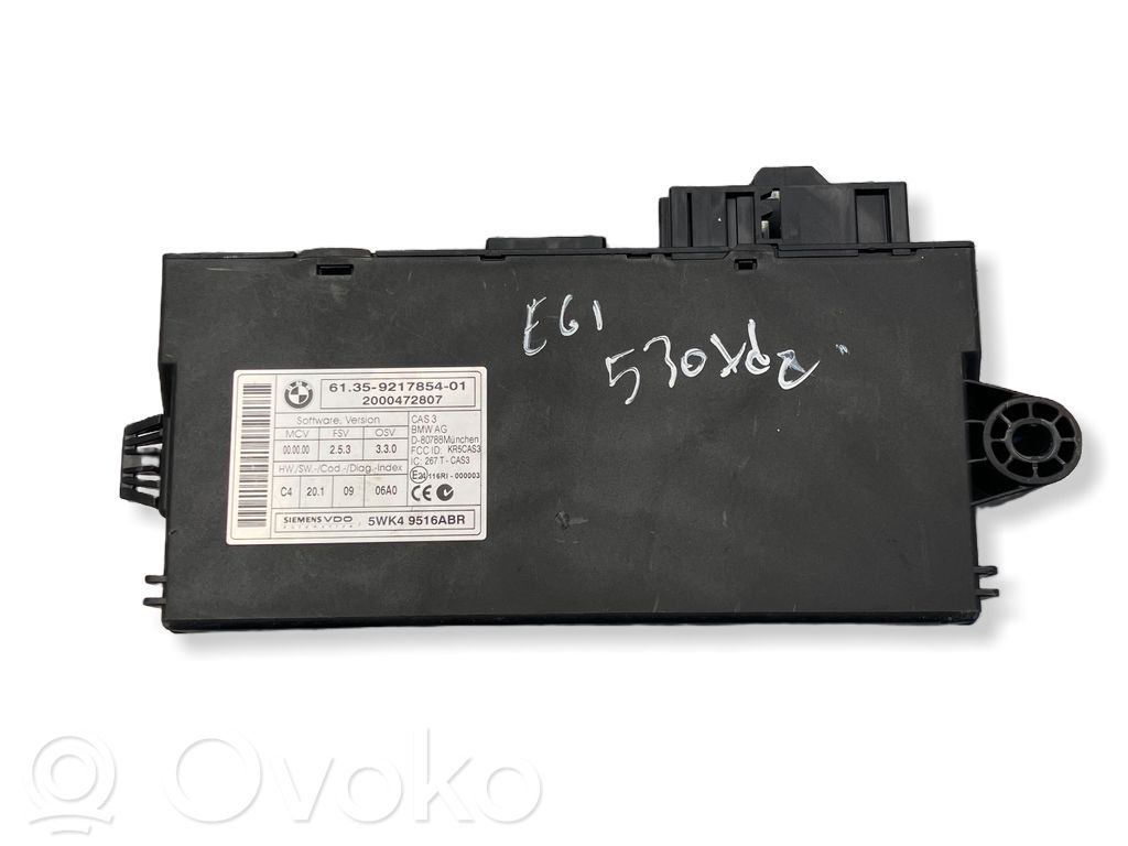 BMW 5 E60 E61 CAS control unit/module 