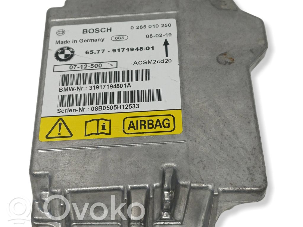 Блок управления надувных подушек   9171948,0285010250,ACSM2C920,31917194801A