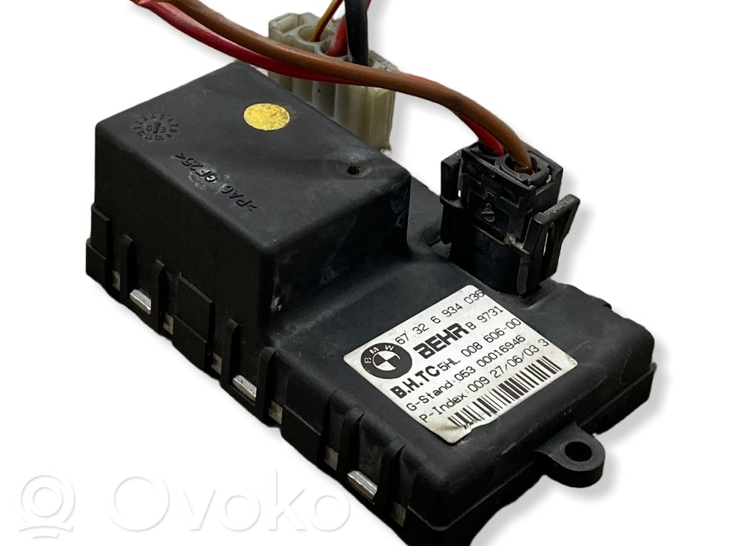 BMW 5 E60 E61 Rezystor / Opornik dmuchawy nawiewu 