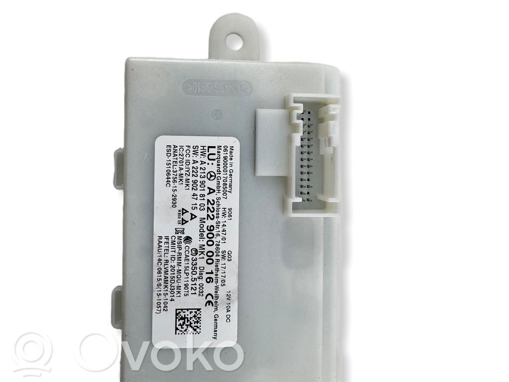 Moduł / Sterownik systemu uruchamiania bezkluczykowego   A2139018103,33505121,A2229024715