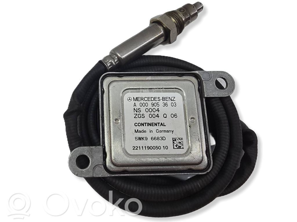 Lambda probe sensor   A0009053603,5WK96683D,191011022309,ZGS002Q05