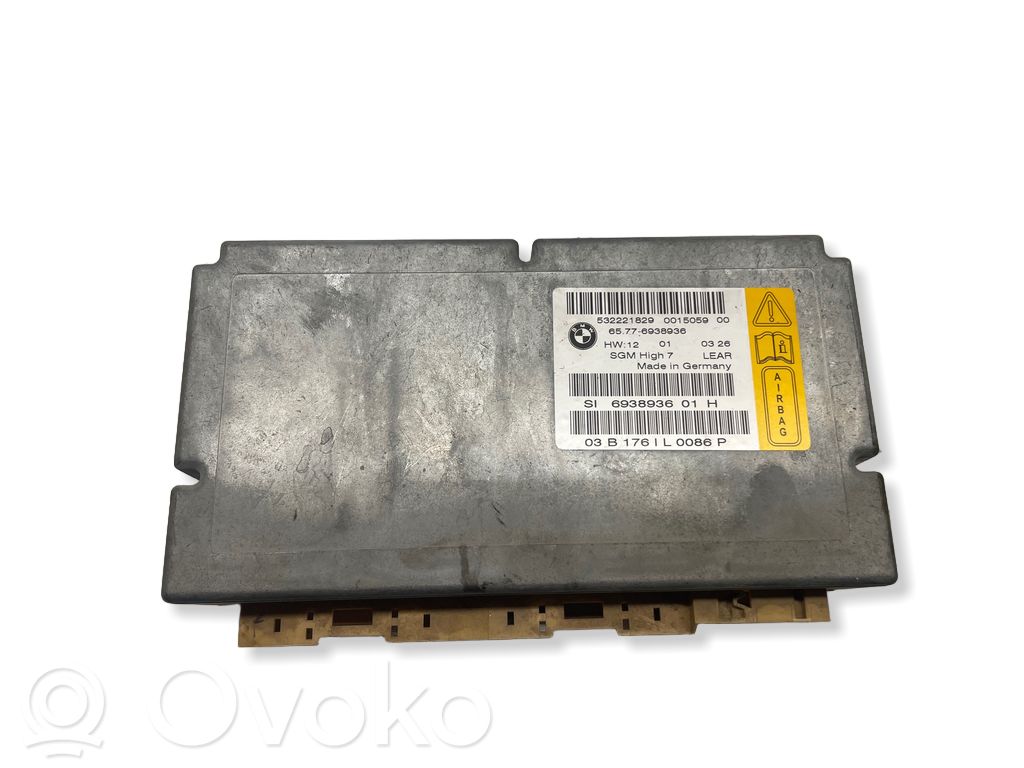 BMW 5 E60 E61 Module de contrôle airbag 