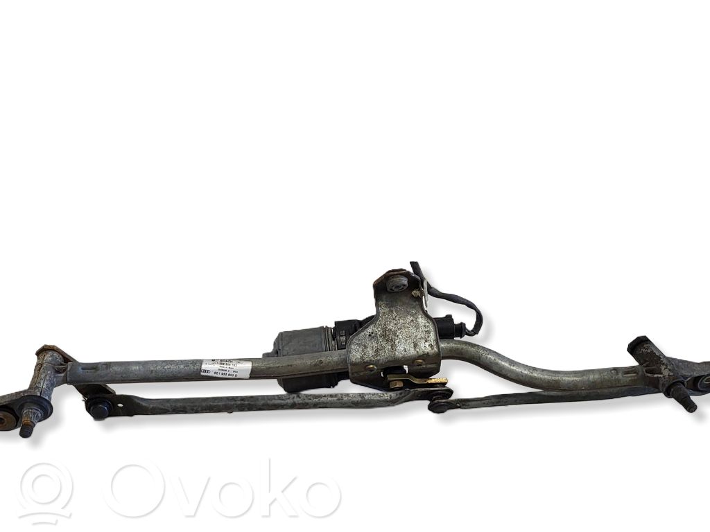 Audi A4 S4 B6 8E 8H Mechanizm i silniczek wycieraczek szyby przedniej / czołowej 