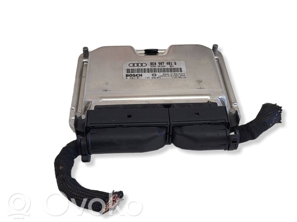 Engine control unit/module   8E0907401Q,0281011135,1039S01812