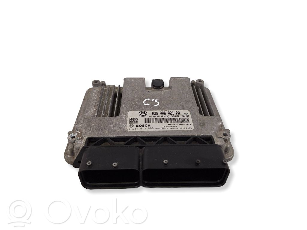 Engine control unit/module   03G906021PA,0281013898,03G906021AB