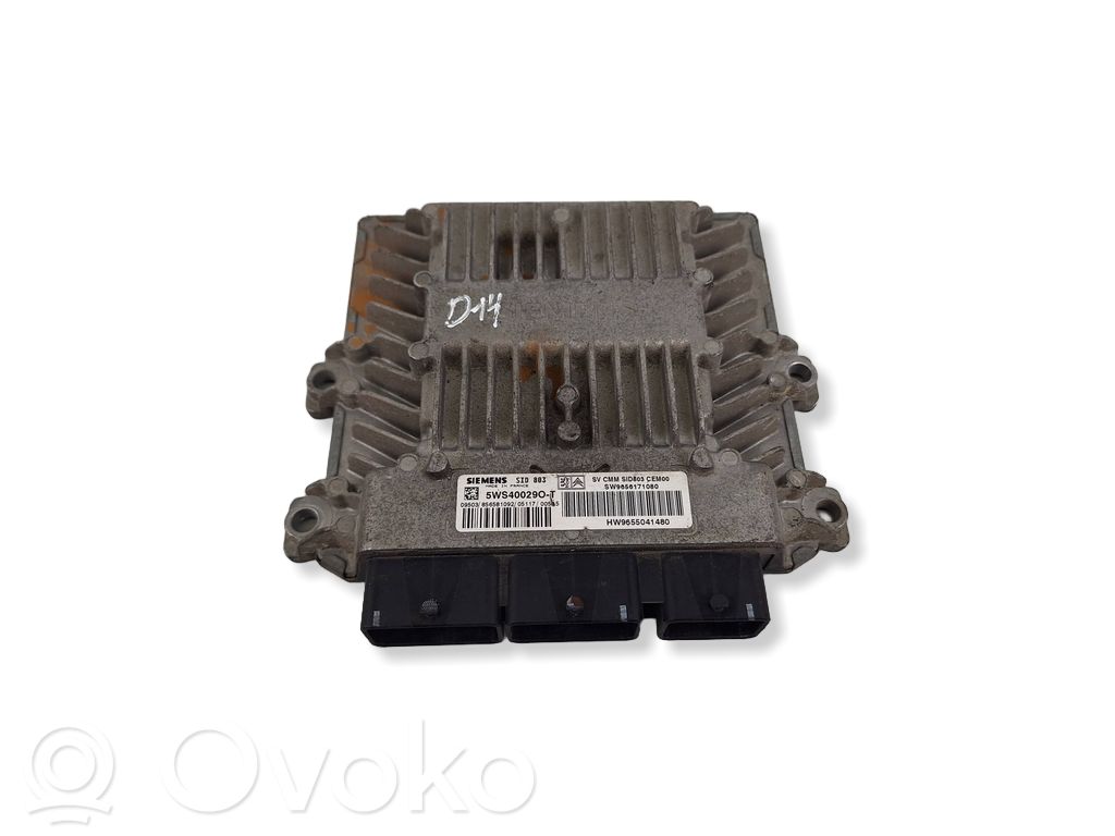 Engine control unit/module   9656171080,5WS4029O,9655041480