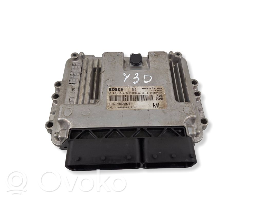 Engine control unit/module   37820RSRE16,0281012660,9S161508060001