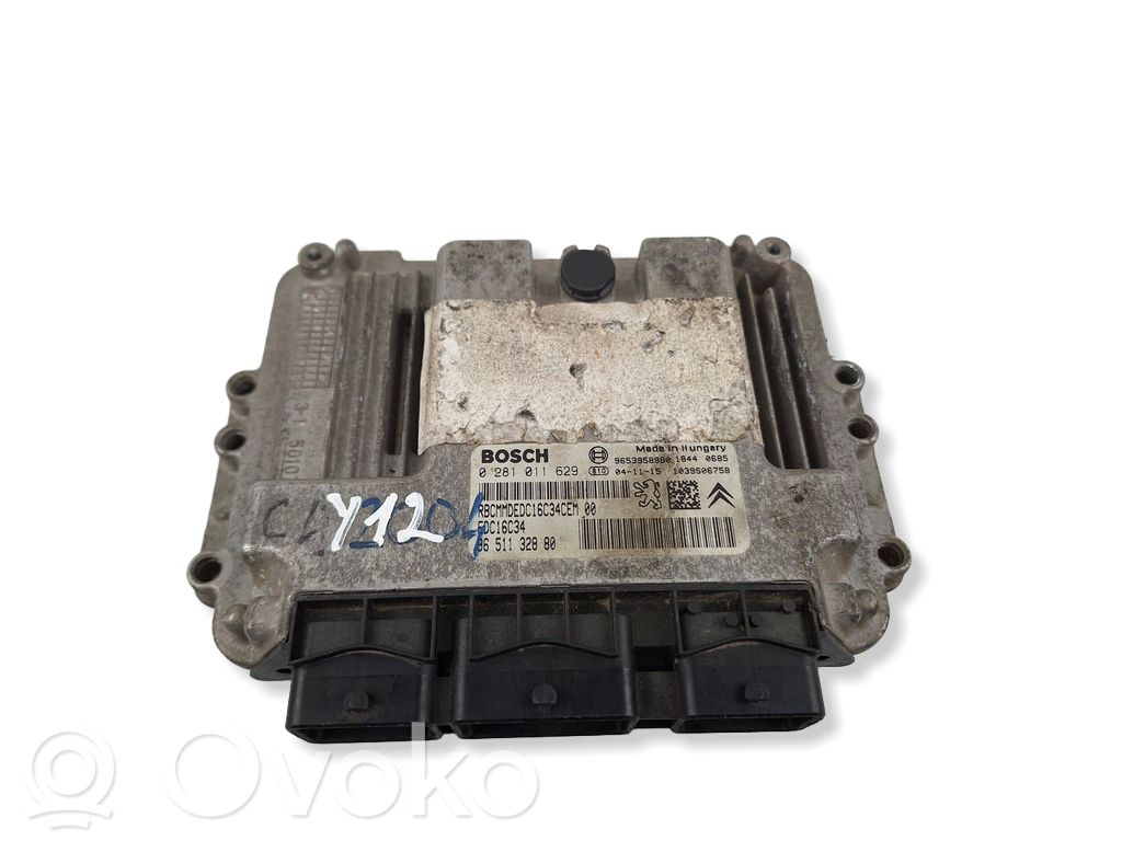 Engine control unit/module   9651132880,0281011629,9653958980