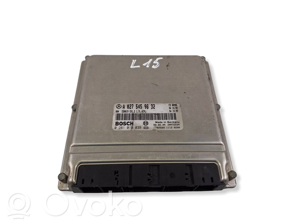 Mercedes-Benz A W169 Engine control unit/module 