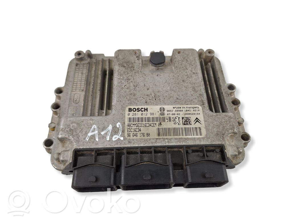 Citroen C4 I Picasso Engine control unit/module 