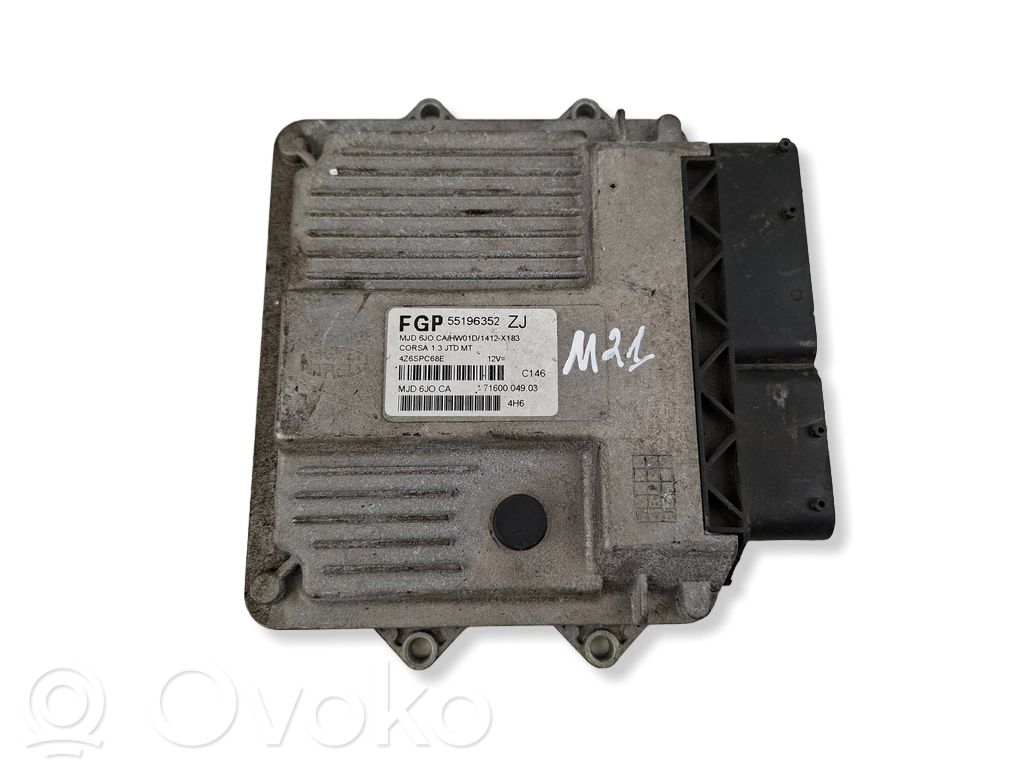 Opel Corsa C Engine control unit/module 