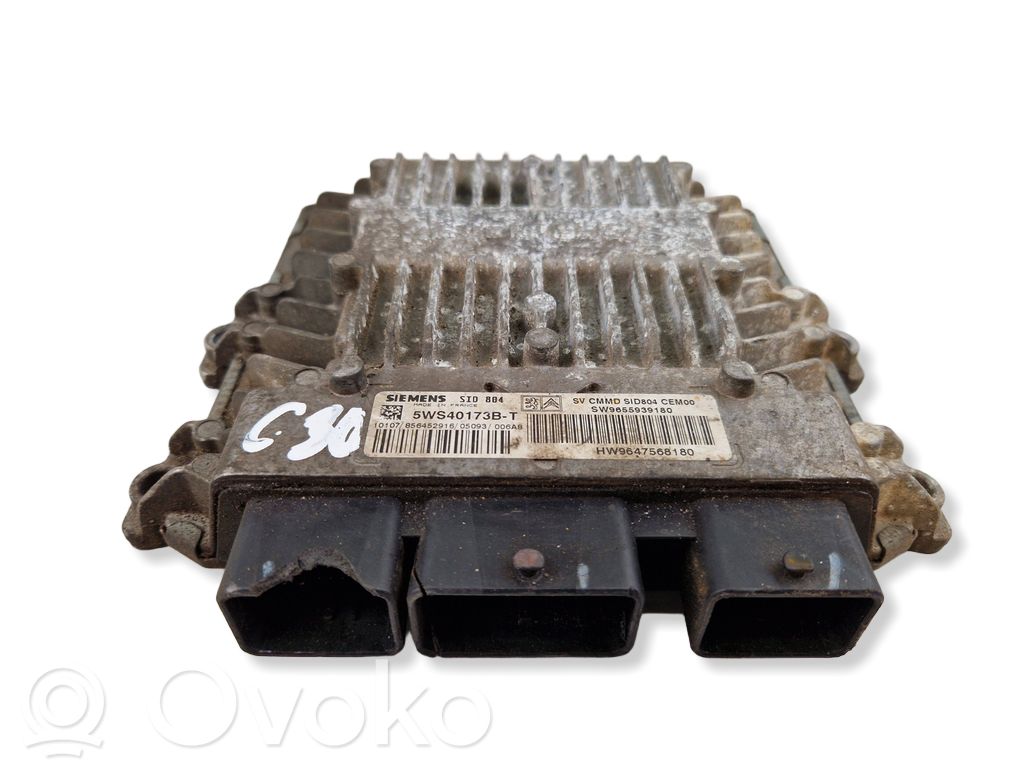 Engine control unit/module   9655939180,9647568180,5WS40173BT