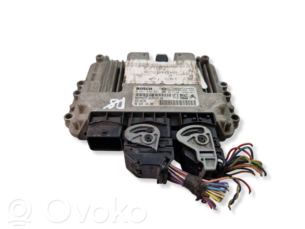 Engine control unit/module   9662213180,0281013331