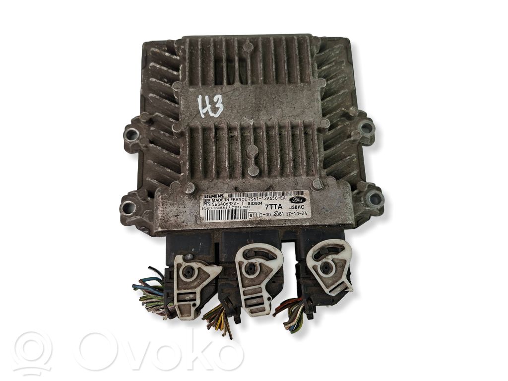 Engine control unit/module   7S6112A650EA,5WS40632A,7TTA