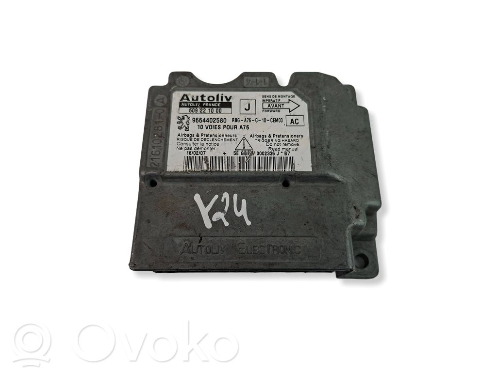 Peugeot 207 Airbag control unit/module 