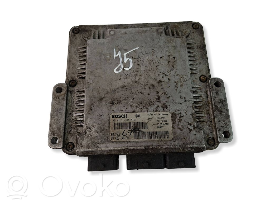 Engine control unit/module   9642014880,0281010592