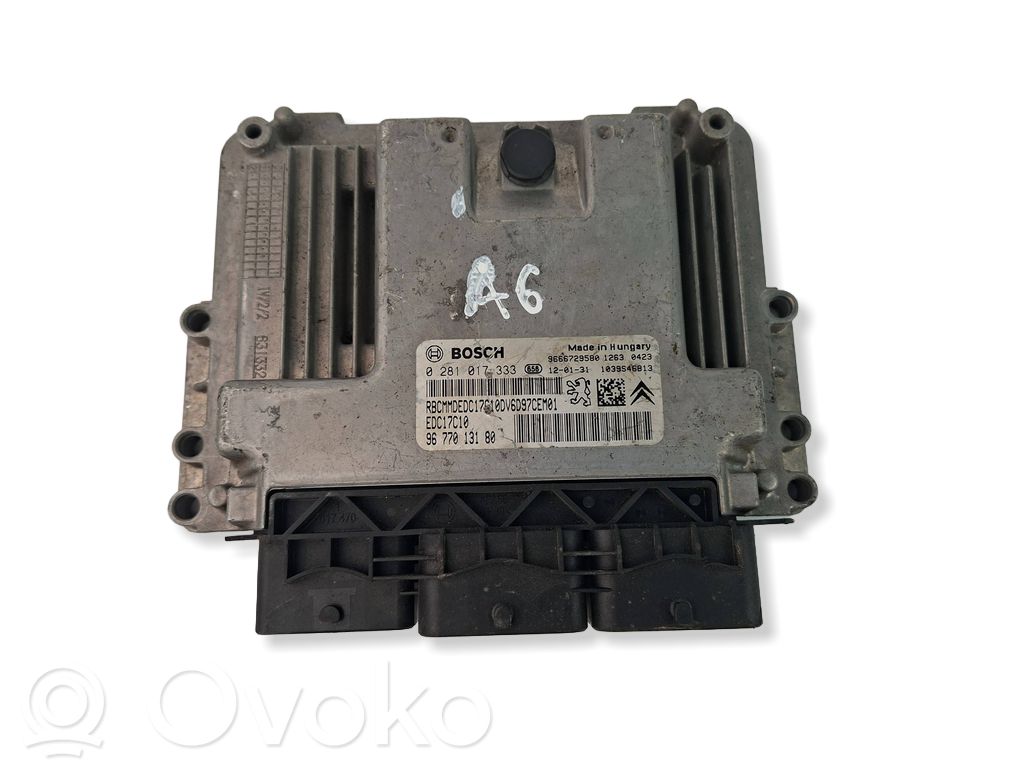 Engine control unit/module   9677013180,0281017333,9666729580