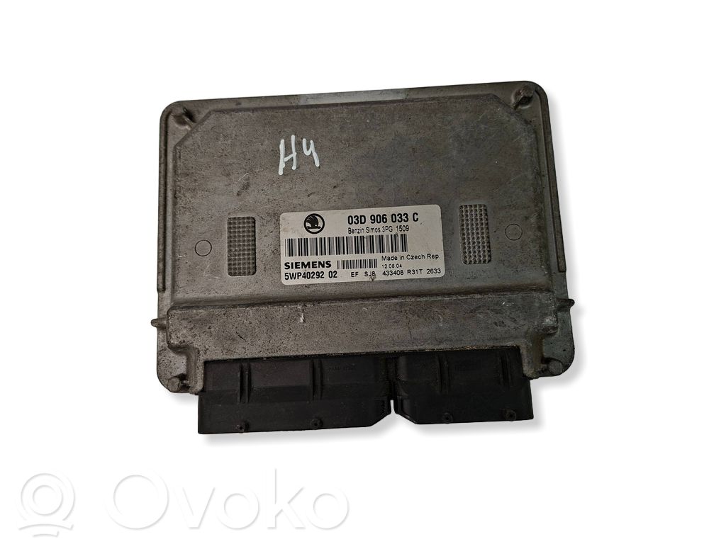 Engine control unit/module   03D906033C,5WP4029202