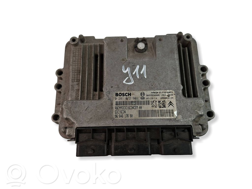 Citroen C4 Grand Picasso Engine control unit/module 